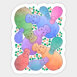 Hippo Pond - Sherbet Sticker